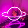 iceagle Planet Light Neon Signs Neon Lights for Wall Decor,USB or Battery LED Signs for Bedroom, Decorative Neon Light Sign for Christmas,Birthday Party, Living Room, Girls,Kids Room