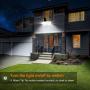 LEPOWER 2 Pack 28W LED Flood Light Outdoor, Switch Controlled LED Security Light, 3000LM Super Bright Exterior Lights with 2 Adjustable Head, 5500K, IP65 Waterproof for Garage, Yard, Patio