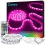 Govee LED Strip Lights, 32.8FT RGB LED Lights with Remote Control, 20 Colors and DIY Mode Color Changing LED Lights, Easy Installation Light Strip for Bedroom, Ceiling, Kitchen (2x16.4FT)