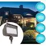 Westgate Outdoor LED Flood Light Knuckle Mount - Security Floodlight Fixture for Outdoor Area Yard Landscape - Safety Lights - UL Listed (50 Watt 3000K Warm White Dark Bronze)