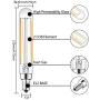 Rayhoo E12 Dimmable LED Candelabra Light Bulbs 4W 110V Edison Light Bulb, T20 Tubular Shape, 400LM, 40W Incandescent Replacement, 2700K Warm White, 6-Pack