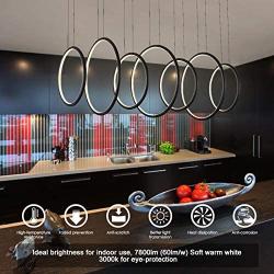 Modern Chandelier Circular LED Simple Pendant Ceiling Lighting for Dining Table