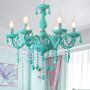 Chandelier Candle Ceiling Lights Pendant Ceiling Fixture Lamp Dining Room Flush Mount Chandeliers Green 5 Lights