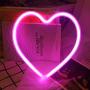 Heart Neon Signs for Wall Decor,USB or Battery Decor Light,Neon Light for Bedroom,LED Neon Decorative Lights for Christmas,Party,Girls Living Room(Pink)