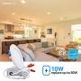 TORCHSTAR 4 Inch 10W Dimmable Slim LED Downlight with J-Box, 80W Eqv. Recessed Ceiling Light, 650lm, ETL & Energy Star Low Profile Light, 2700K Soft White, Pack of 6