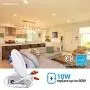TORCHSTAR 4 Inch 10W Dimmable Slim LED Downlight with J-Box, 80W Eqv. Recessed Ceiling Light, 650lm, ETL & Energy Star Low Profile Light, 2700K Soft White, Pack of 6