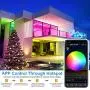 32.8ft/10M LED Strip Lights Maouywiee Led Lights Strip RGB LED Strip Music Sync Color Changing LED Strip Lights APP Bluetooth Control Remote LED Lights for Bedroom TV Room Party and Home Decoration