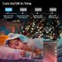 LED Strip Lights 16.4Ft,SOLMORE Bluetooth RGB LED Strip Music Sync Color Changing LED Lights Strips 24-Key Remote DIY Color Options RGB LED Strip Lights APP Controlled for Room Ceiling Under Cabinet