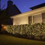 100 LED Christmas Lights 5 ftx5ft Christmas Net Lights Outdoor Indoor Mesh Christmas Decorations Lights string,Perfect for Bushes or Trees, Green Wire（Warm White）