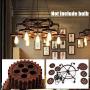 Industrial Metal Pendant Light Retro Iron Gear Chandelier Antique Metal Hanging Ceiling Light Fixture Classic Hanging Light for Dining Living Rooms Kitchen
