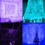 JMEXSUSS 7.3x6ft Valentines Lights Curtain String Lights,12 RGB Rainbow Color Changing 96 Feature Christmas Window Bedroom Lights, Mlutiple Patterns Optional for Wedding,Party,Gift,Valentines Day