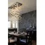 Moooni Modern Rectangular Bubble Chandelier Lighting Pendent Ceiling Light Fixture Glass Bubble Chandelier Lighting for Dining Rooms Living Rooms Staircase L55'' x W11.8'' x H47''