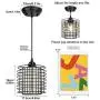 Depuley Industrial Balck Chandelier Pendant Lights for Kitchen Island, Modern Hanging Lighting Fixture for Dining Room, Bedroom, 59 Inch Adjustable Light Cord for Flat and Slop Ceiling, E26 Base