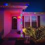 25Ft Outdoor C7 Multicolored Ceramic Christmas Lights String Set - Indoor/Outdoor Christmas Light String - Christmas Tree Lights - Hanging Christmas Lights - Outdoor Patio String Lights - Green Wire