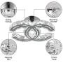 LAKIQ LED Crystal Flush Mount Ceiling Lighting Fixture Modern Living Room Bedroom Close to Ceiling Light with Sparkling Crystal Beads(11’’, Warm Light)