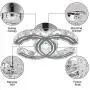 LAKIQ LED Crystal Flush Mount Ceiling Lighting Fixture Modern Living Room Bedroom Close to Ceiling Light with Sparkling Crystal Beads(11’’, Warm Light)