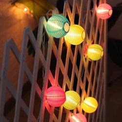 Multicolor Lantern String Lights Plug in, 20CT Mini Lantern Lights String 18.1FT Hanging Lights for Bedroom Indoor/Outdoor Party Decorations