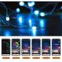Moobibear 33FT RGB String Light, Bluetooth App Controlled 100 LED USB Fairy Light, Multi Color Changing Flexible Light with 20-Key Remote Control for Home Bedroom Patio Party Wedding Festivals