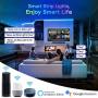LED Strip Lights,32.8ft RGB LED Light Strip 5050 Smart Color Changing LED Strip Lights WiFi Waterproof LED Tape Lights Flexible 300 LEDs Strips Light Kit for Bedroom,TV,Cars