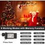 Decute 800 LED Christmas Lights 262ft Indoor Outdoor String Lights with 8 Lighting Modes, UL Certified Fairy Lights Plug in Twinkle Lights for Wedding Party Christmas Tree, Multi-Color