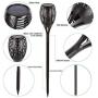 Solar Torch Lights Outdoor, 2 Pack Waterproof Flickering Flame Torches Lights Solar Powered Pathway Landscape Decoration Lighting Auto On/Off for Garden Patio Yard