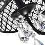 Round Crystal Chandelier Ceiling Fixture for Dining Room, Living Room,Antique Black 4-Light Round Crystal Chandelier Ceiling Fixture for Dining Room, Living Room,Antique Black 4-Light