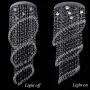Modern Crystal Chandelier Lighting Flush Mount Ceiling LED Lamp for Dining Room Bedroom Living Stairway Hallway Lamps