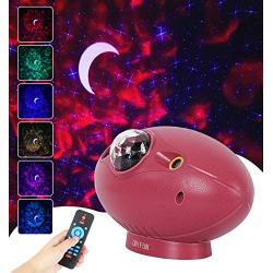 Star Projector Light , UNIFUN Galaxy Projector Light with Bluetooth Music Speaker 4-in-1 LED Nebula Cloud Projector for Kids Adults Bedroom,Home, Theatre,Party and Night Light Ambience. (Blue Star)