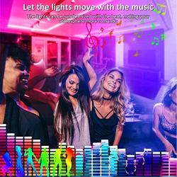 LED Strip Lights 32.8ft, RGB LED Light Strip, Led Music Sync Color Changing Light Timing with 44 Keys Music Remote Bluetooth APP Controller Rainbow Led Lights for Bedroom, TV, Party