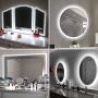 Lepro LED Strip Light White, 16.4ft Dimmable Vanity Lights, 6000K Super Bright LED Tape Lights, 300 LEDs 2835, Strong 3M Adhesive, Suitable for Home, Kitchen, Under Cabinet, Bedroom, Daylight White
