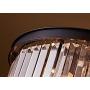 Saint Mossi Modern K9 Crystal Raindrop Chandelier Lighting Flush Mount LED Ceiling Light Fixture Pendant Lamp for Dining Room Bathroom Bedroom Livingroom 6 E12 Bulbs Required H14'' X D18''