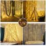 slashome LED Curtain Lights, 19.8x9.8ft, 600 LED, 8 Modes Plug in Curtain Lights, Wall Window String Lights for Indoor Outdoor Christmas Party Wedding Backdrop Patio Décor Garden Bedroom Decorations