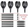 Walensee Solar Lights Outdoor Upgraded 43''(4 PACK) 96 LED Waterproof Flickering Flames Torch Lights Outdoor Solar Spotlights Landscape Decoration Lighting Dusk to Dawn Auto On/Off Security Torch Light