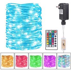 Minetom Color Changing Rope Lights: 72 Feet 220 Led Outdoor String Lights with Plug and Remote Twinkle Christmas Lights for Bedroom Wedding Patio Garden Holiday Lights Decoration 16 Colors