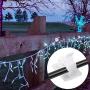 120 Pieces Mini Outdoor Cable Clips with Adhesive Tapes Self-Adhesive Hooks Wire Holder Light Clips Decoration Clips for Fairy Light (Medium, White)