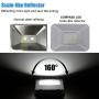 10W LED Flood Light,Super Bright New Craft Security Work Lights,900 Lumen 6000K Cool White IP66 Waterproof, Outdoor Daylight for Garage Garden Lawn Playground and Yard，4ft Cord US-3 Plug Yoke Mount