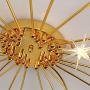 Modern Sputnik Firework Chandelier 12 Light Mid Century G4 Molecule Ceiling Light Fixtures for Store Home Dining Room Ceiling Lamp-Golden 12 Light