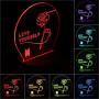 BTS 3D Led Night Light, 16 Colors Changing Lamp with Smart Touch Nightlight & Remote Control Lamp for Children Kids Christmas and Birthday Gifts (Love Yourself)
