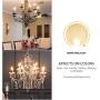 B11 LED Filament Bulb E26 Candelabra Base 5.5W(40W Equivalent), LVWIT Dimmable 2700K Warm White Chandelier Decorative Candle Light Bulb (6-Pack)