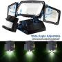 Solar Lights Outdoor, AmeriTop Super Bright LED Solar Motion Sensor Lights with Wide Angle Illumination; 1600LM 6000K, 3 Adjustable Heads, IP65 Waterproof Outdoor Security Lighting (Black)