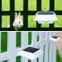 Solar Gutter Lights Motion Sensor Outdoor Security Light (2 Pack), LED (6-Diode) Waterproof Durable Fence Gutter Driveway Garden Patio Path Decking Light Made for Quality Outdoor Life
