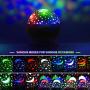 Snoky Moon Star Projector Night Light for Kids, 4 Led Bulbs 9 Light Color Changing 360°Rotating Lamp- Best Gifts