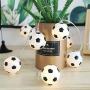 LED String Light, Home Decoration Fairy Light String Light, Football Soccer Shaped Fairy Lights for Garden Home Easter Carnival Parties(Multicolor)