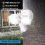 SANSI LED Security Motion Sensor Outdoor Lights, 36W (250W Incandescent Equivalent) 3600lm, 5000K Daylight, Dusk to Dawn Waterproof Flood Light, ETL Listed, White