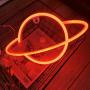 LED Galaxy Planet Shape Neon Sign Light Art Decorative Night Lights for Kids Girls Child Wall Decor for Baby Room Christmas Halloween Wedding Party Supplies