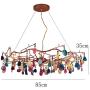 Creative Modern Firefly Chandelier,Color Agate Chandelier Nordic Modern Firefly Ceiling Light Sputnik Pendant Light Fixture For For Living Dining Room
