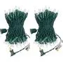 UL Certified 66 Feet 200 Count Clear Christmas String Lights, Pack of 2 Sets 33 Ft 100 Count Commercial Grade Lights Set, Connectable Decor Lights for Patio Garden Wedding Holiday (Clear - Green Wire) UL Certified 66 Feet 200 Count Clear Christmas String Lights, Pack of 2 Sets 33 Ft 100 Count Commercial Grade Lights Set, Connectable Decor Lights for Patio Garden Wedding Holiday (Clear - Green Wire)