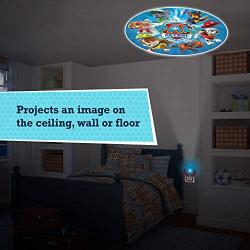 Projectables, 1 PAW Patrol LED Night Light, Plug-in, Dusk to Dawn Sensor, Nickelodeon, UL-Listed, Image on Ceiling, Wall, or Floor, Ideal for Bedroom, Nursery, Bathroom, 30604