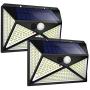 Solar Lights Outdoor [270 LED/4 Working Mode]Solar Motion Sensor Light Outdoor Wireless IP 65 Waterproof Outdoor Lights for Garden Fence Patio Garage (2 Pack)