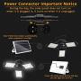 Solar Lights Outdoor, KUFUNG 3 Leaf Solar Pendant Light with Adjustable Multi-Position Panels, Waterproof Solar lamp with Remote Control, for Garage, Deck, Fence, Patio, Shed, Tent(NO Sensor)